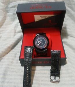 Mens Black Label GMT Russian Diver w/TWO STRAPS LIKE NEW!